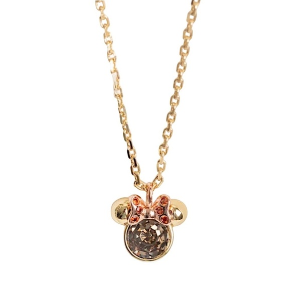 KATE SPADE • Minnie Mouse Disney Brown Stone Pendant Necklace - Picture 1 of 8